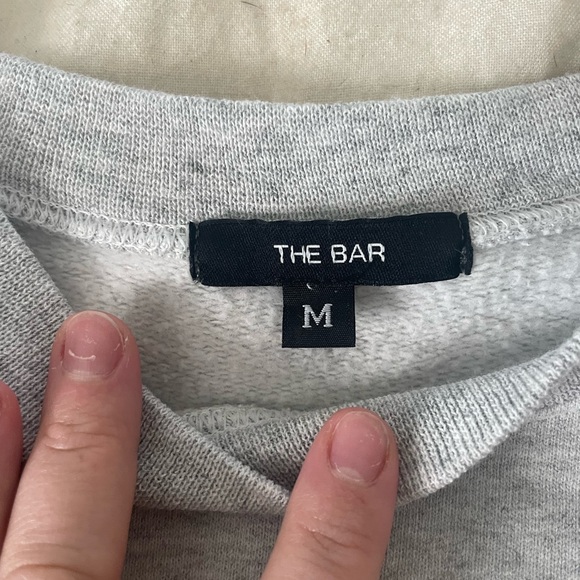 The Bar Gray Sweatshirt with Brown Logo - Picture 5 of 8